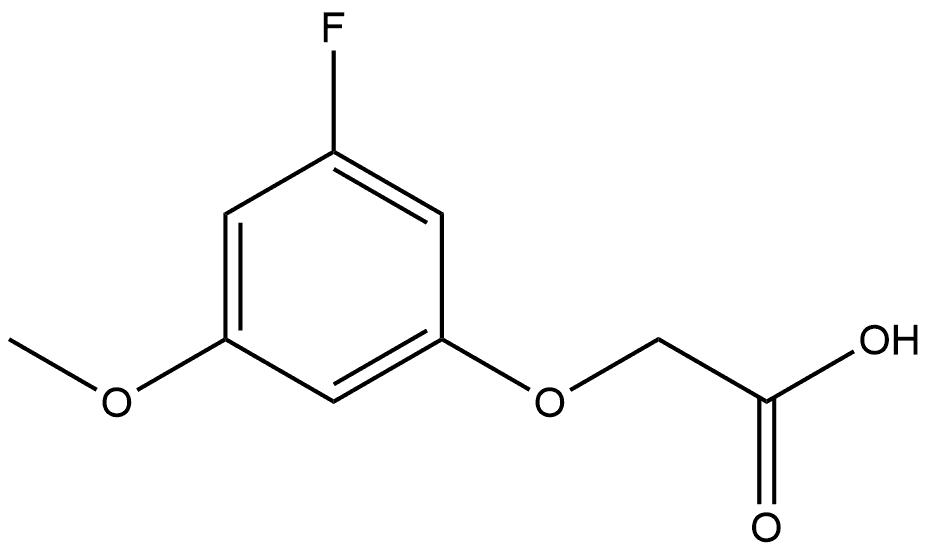 2-(3-fluoro-5-methoxyphenoxy)acetic acid Structure