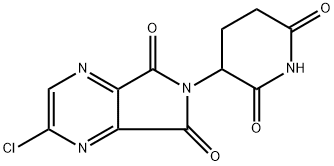 2-Chloro-6-(2,6-dioxopiperidin-3-yl)-5H-pyrrolo[3,4-b]pyrazine-5,7(6H)-dione Struktur