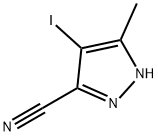 4-Iodo-5-methyl-1H-pyrazole-3-carbonitrile Struktur