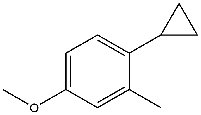 1-Cyclopropyl-4-methoxy-2-methylbenzene Structure