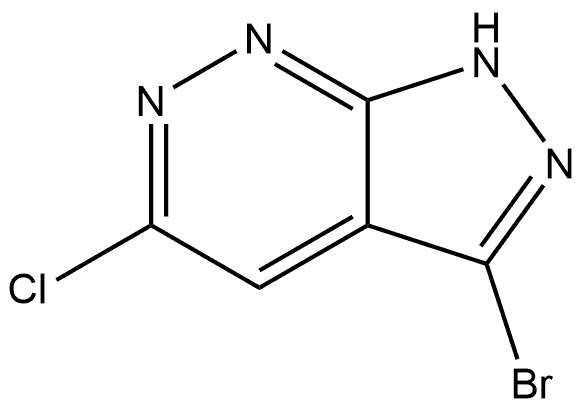 3-溴-5-氯-1H-吡唑并[3,4-C]哒嗪,2753480-57-6,结构式