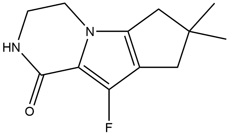 9-Fluoro-3,4,7,8-tetrahydro-7,7-dimethyl-2H-cyclopenta[4,5]pyrrolo[1,2-a]pyrazin-1(6H)-one|