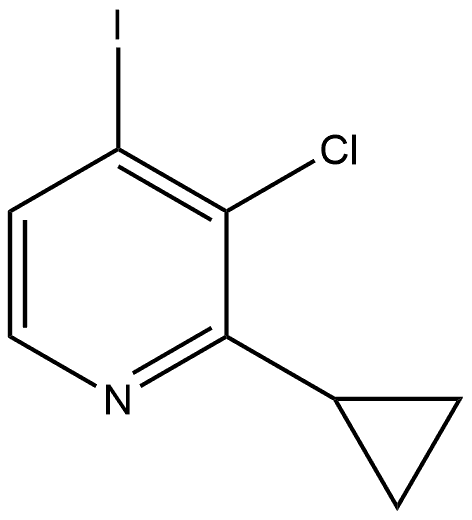 3-chloro-2-cyclopropyl-4-iodopyridine Structure