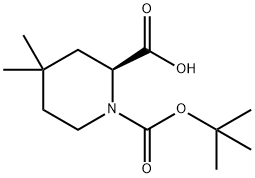 (S)-1-(叔丁氧基羰基)-4,4-二甲基哌啶-2-羧酸,2755780-44-8,结构式