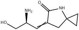 4-Azaspiro[2.4]heptan-5-one, 6-[(2S)-2-amino-3-hydroxypropylidene]- Structure