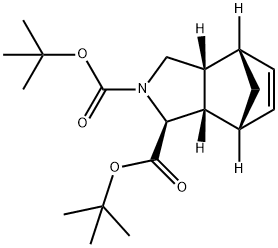 1,2-Bis(1,1-dimethylethyl) (1S,3aR,4S,7R,7aS)-1,3,3a,4,7,7a-hexahydro-4,7-methano-2H-isoindole-1,2-dicarboxylate Structure