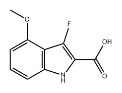 3-氟-4-甲氧基-1H-吲哚-2-羧酸,2755783-33-4,结构式