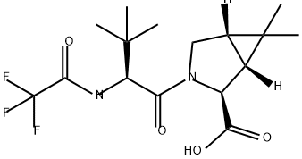 (1R,2S,5S)-3-((S)-3,3-二甲基-2-(2,2,2-三氟乙酰胺基)丁酰基)-6,6-二甲基-3-氮杂双环[3.1.0]己烷 -2-羧酸,2755812-45-2,结构式