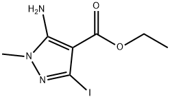 5-氨基-3-碘-1-甲基-1H-吡唑-4-羧酸乙酯,2755877-11-1,结构式