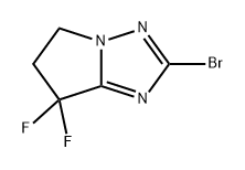 2-溴-7,7-二氟-6,7-二氢-5H-吡咯[1,2-B][1,2,4]三唑, 2755894-02-9, 结构式