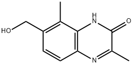 7-(Hydroxymethyl)-3,8-dimethyl-2(1H)-quinoxalinone Struktur