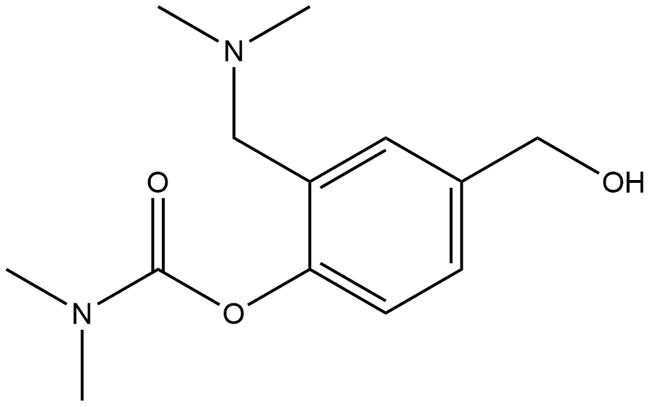 二甲基氨基甲酸[2-[(二甲氨基)甲基]-4-(羟甲基)苯基]酯,2756385-24-5,结构式
