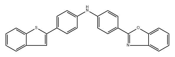 4-(benzo[b]thiophen-2-yl)-N-(4-(benzo[d]oxazol-2-yl)phenyl)aniline Structure