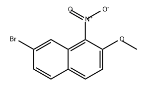 Naphthalene, 7-bromo-2-methoxy-1-nitro- 化学構造式