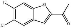 1-(5-氯-6-氟苯并呋喃-2-基)乙烷-1-酮, 2756972-08-2, 结构式