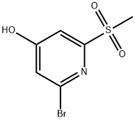 4-吡啶醇,2-溴-6-(甲磺酰基) 结构式