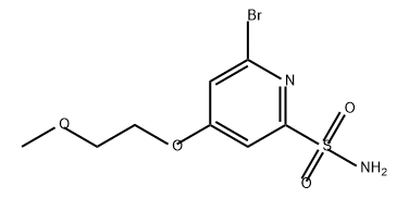 6-溴-4-(2-甲氧基乙氧基)2-吡啶磺酰胺,2757007-84-2,结构式