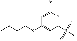 6-溴-4-(2-甲氧基乙氧基)-2-吡啶磺酰氯 结构式