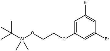 1,3-Dibromo-5-[2-[[(1,1-dimethylethyl)dimethylsilyl]oxy]ethoxy]benzene Struktur
