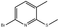 6-溴-3-甲基-2-(甲硫基)吡啶 结构式