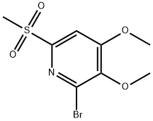 Pyridine, 2-bromo-3,4-dimethoxy-6-(methylsulfonyl)- Structure