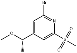 2-Bromo-4-[(1S)-1-methoxyethyl]-6-(methylsulfonyl)pyridine Structure