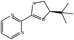 (R)-4-(叔丁基)-2-(嘧啶-2-基)-4,5-二氢恶唑 结构式