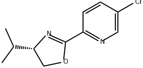 (S)-2-(5-氯吡啶-2-基)-4-异丙基-4,5-二氢恶唑, 2757083-19-3, 结构式