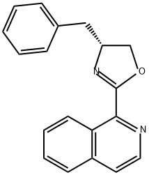 Isoquinoline, 1-[(4R)-4,5-dihydro-4-(phenylmethyl)-2-oxazolyl]- Structure