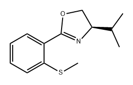 (R)-4-Isopropyl-2-(2-(methylthio)phenyl)-4,5-dihydrooxazole Structure