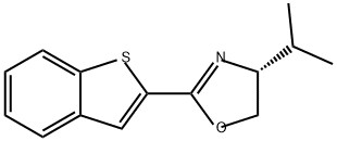 Oxazole, 2-benzo[b]thien-2-yl-4,5-dihydro-4-(1-methylethyl)-, (4R)-|(R)-2-(苯并[B]噻吩-2-基)-4-异丙基-4,5-二氢恶唑