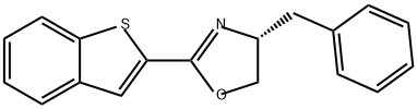 (R)-2-(苯并[B]噻吩-2-基)-4-苄基-4,5-二氢恶唑, 2757084-02-7, 结构式