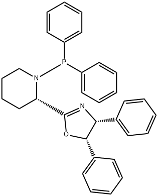 Piperidine, 2-[(4R,5S)-4,5-dihydro-4,5-diphenyl-2-oxazolyl]-1-(diphenylphosphino)-, (2S)-|(4R,5S)-2-((S)-1-(二苯基膦基)哌啶-2-基)-4,5-二苯基-4,5-二氢恶唑