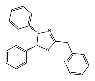 Pyridine, 2-[[(4S,5R)-4,5-dihydro-4,5-diphenyl-2-oxazolyl]methyl]- Struktur