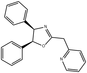 Pyridine, 2-[[(4R,5S)-4,5-dihydro-4,5-diphenyl-2-oxazolyl]methyl]- Structure