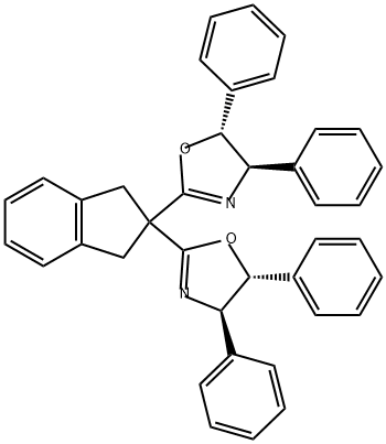 2757085-87-1 (4R,4'R,5R,5'R)-2,2'-(2,3-二氢-1H-茚-2,2-二基)双(4,5-二苯基-4,5-二氢恶唑)