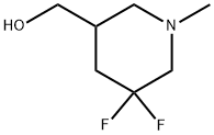 3-Piperidinemethanol, 5,5-difluoro-1-methyl- Structure