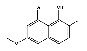 1-Naphthalenol, 8-bromo-2-fluoro-6-methoxy- Structure