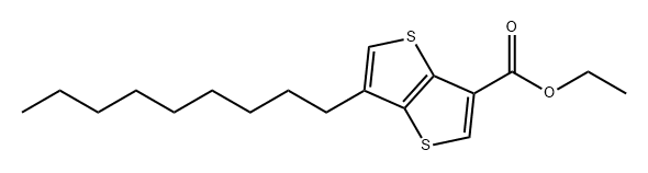 Thieno[3,2-b]thiophene-3-carboxylic acid, 6-nonyl-, ethyl ester Structure