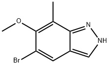 2H-Indazole, 5-bromo-6-methoxy-7-methyl- Struktur