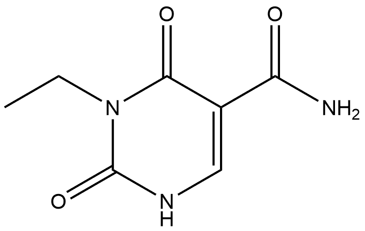 3-乙基-2,4-二氧代-1,2,3,4-四氢嘧啶-5-甲酰胺,2757324-63-1,结构式