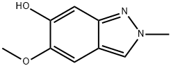 2H-Indazol-6-ol, 5-methoxy-2-methyl- 化学構造式