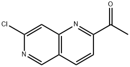 Ethanone, 1-(7-chloro-1,6-naphthyridin-2-yl)- 化学構造式