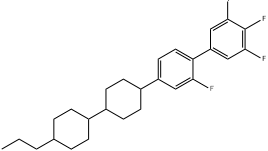 1,1'-Biphenyl, 2,3',4',5'-tetrafluoro-4-(4'-propyl[1,1'-bicyclohexyl]-4-yl)-|2,3',4',5'-四氟-4-(4'-丙基-[1,1'-联(环己烷)]-4-基)-1,1'-联苯