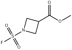 3-Azetidinecarboxylic acid, 1-(fluorosulfonyl)-, methyl ester Struktur