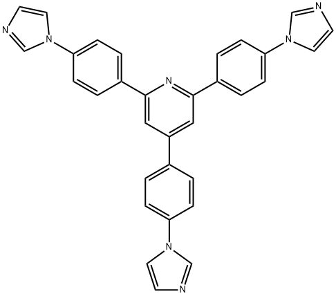 Pyridine, 2,4,6-tris[4-(1H-imidazol-1-yl)phenyl]- Structure