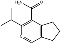3-异丙基-6,7-二氢-5H-环戊二烯并[C]吡啶-4-甲酰胺 结构式