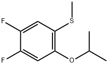 Benzene, 1,2-difluoro-4-(1-methylethoxy)-5-(methylthio)-,2757730-52-0,结构式