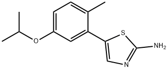 2-Thiazolamine, 5-[2-methyl-5-(1-methylethoxy)phenyl]- Struktur