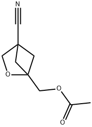 2-Oxabicyclo[2.1.1]hexane-4-carbonitrile, 1-[(acetyloxy)methyl]- Struktur